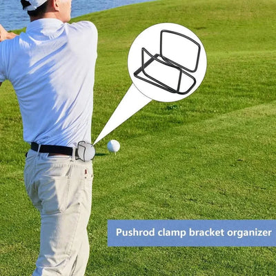 Golf Putter Holder Golf Bag Clip Fixed Golf Clubs Buckle Ball Training Aids Outdoor Sports Game Accessories Swing Trainer