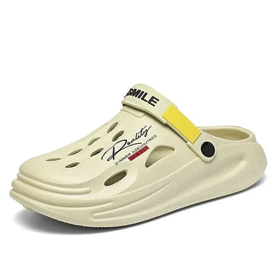 2025 New Men's Clogs Slippers Sandal Men Garden Shoes Flat Sandals Male Sneakers Outdoor Home Clogs Slides Men Summer Shoes - Elanique
