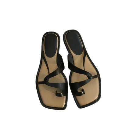 Women's Sandals Summer New 2024 Women Casual Flat Shoes Outdoor Clip Toe Flip Flops Women Beach Non-slip Sandals