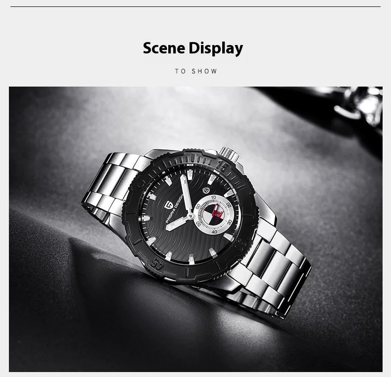 Mechanical watches, sports watches, high-end trendy men's watches, fashionable waterproof men's watches, steel straps