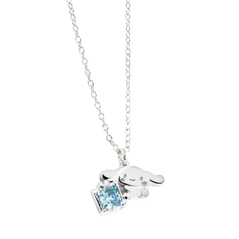 Sanrios Luxury Necklaces Anime Hellokitty Cinnamoroll Clavicle Chain Necklace for Women Jewelry Wedding Party Birthday Girl Gift