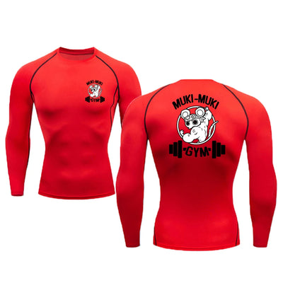 Athletic Compression Shirts For Men Gym Sports Rash Guards Workout Fitness Base Layer Undershirts Quick Dry Tees Tshirt Tops