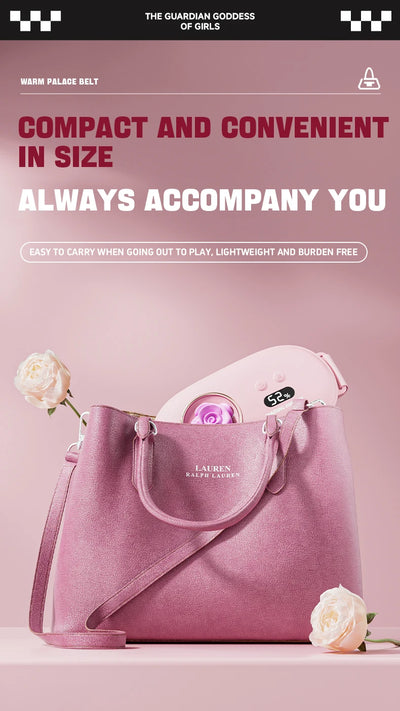 Women's uterus warming device+waist massager, warming the abdomen and relaxing the waist, understanding your gentle care