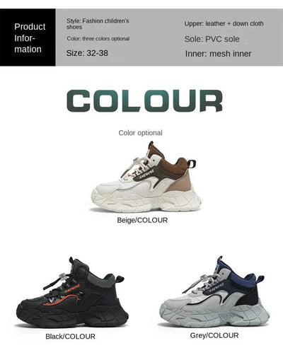 Children's High-Top Trendy Sneakers Shoes For Boys | Fashion & Casual Shoes | Medium and Big Children