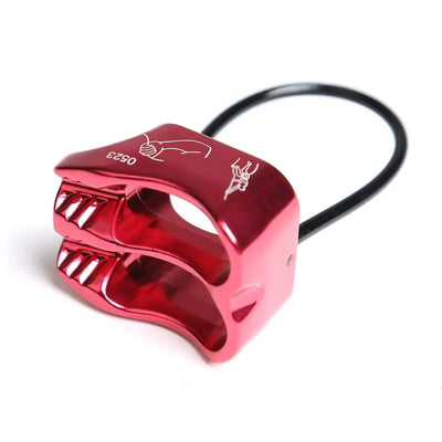 Downhill Be-lay Rappel Device Safety Ring Double Slot Rock Climbing Rappel Abseiling ATC Climbing Descender Camping Hiking