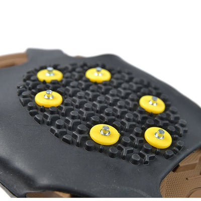 10 Teeth Climbing Crampons Anti-Slip Mountaineering Cleats Unisex Bundled Crampons Walking Hiking Accessories