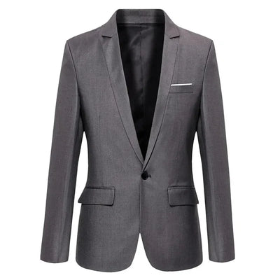 Blue Men Blazers Work Office 2025 Men Tuxedos for Formal Occasions Pockets Coat Blazers Male Custom Men's Business Slim Blazers