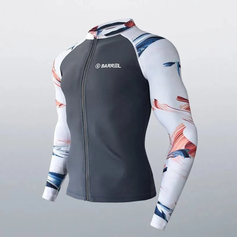 Long Sleeve Neoprene Wetsuit Women Rash Guards Swimwear Two-Piece Swimsuit Men Surfing Swimming Suit Beach Diving Bath Suit