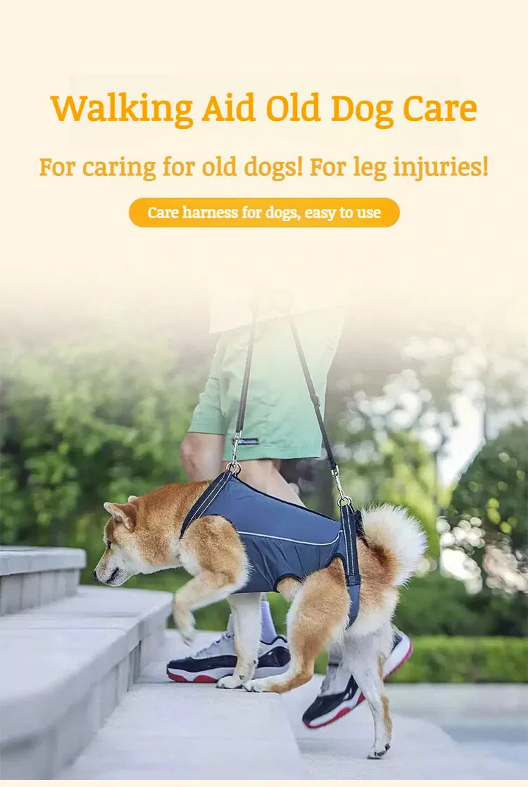 Pet Care Carrier Senior Elderly Dog Back Leg Barrier Walking Aid Disabled Pet Care Carrier
