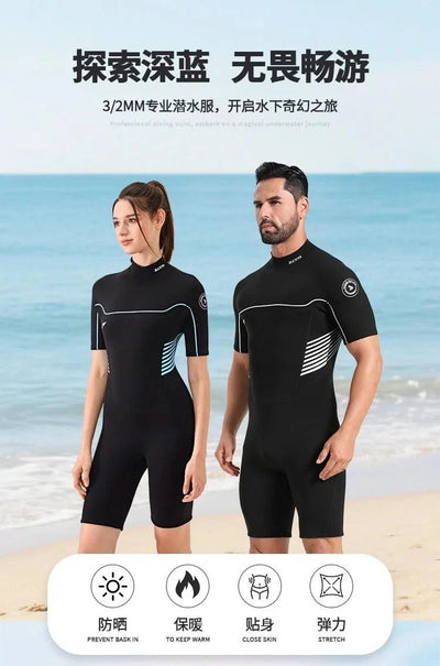 Wetsuit Shorts Women Men Diving Suit Underwater