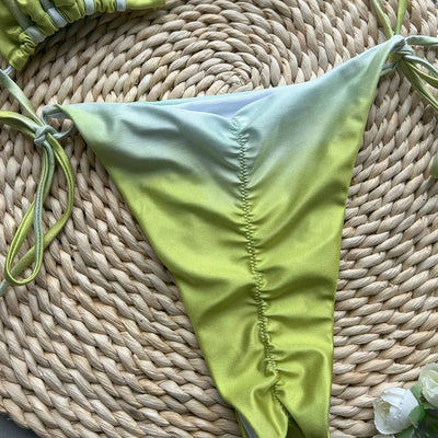 2025 New Bikini Sexy Tie Dye Split swimwear for woman Swimwear Women - Elanique