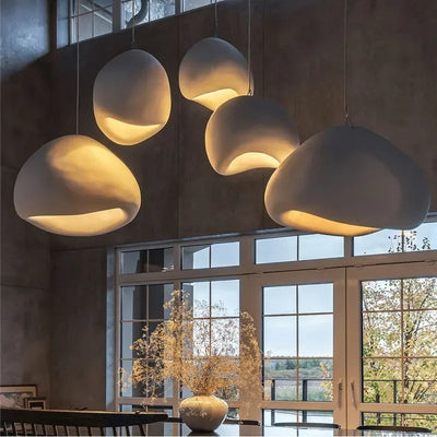 Nordic Simple Living Room Bedroom Pendant Lights Home Decor Kitchen Island Chandeliers Dining Room White Round Lighting Fixtures