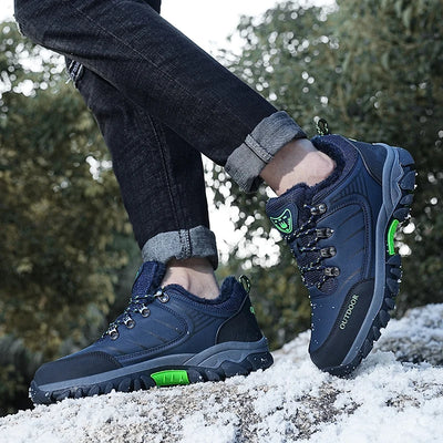 Men's Sneakers Outdoor Low-top Men's Hiking Shoes for Mountain Climbing and Warmth Men's Boots Outdoor Hiking Boots Work Shoes