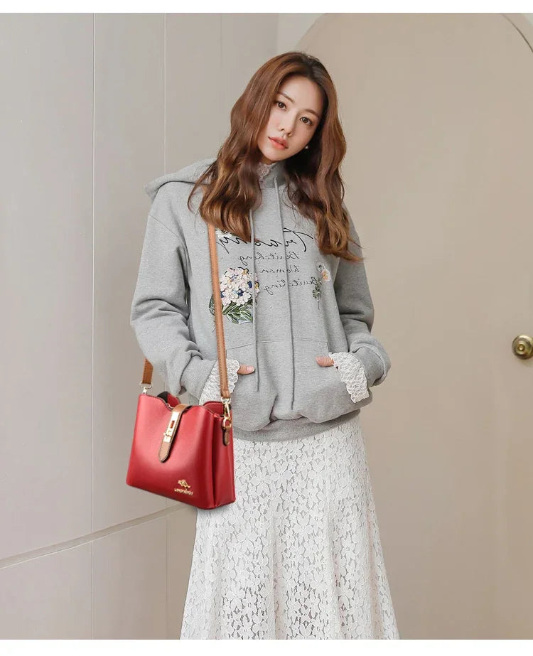 Genuine Brand Soft Leather Women’s Handbags High Quality Small Shoulder Bags Women Luxury bags Fashion Ladies Crossbody Bags Sac