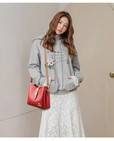 Genuine Brand Soft Leather Women’s Handbags High Quality Small Shoulder Bags Women Luxury bags Fashion Ladies Crossbody Bags Sac