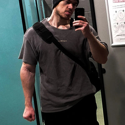 YA New style Oversized T-Shirt Fashion Trend Casual Men's Clothing Summer Loose Cotton Round Neck Print Plus Size Short Sleeves