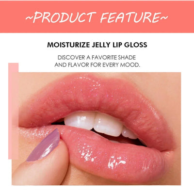 Candy Shades Moisturizing Lip Gloss Lip Oil Makeup Shinny Nutritious Liquid Lip Glosses Cherry Jelly Oil Clear Lipgloss