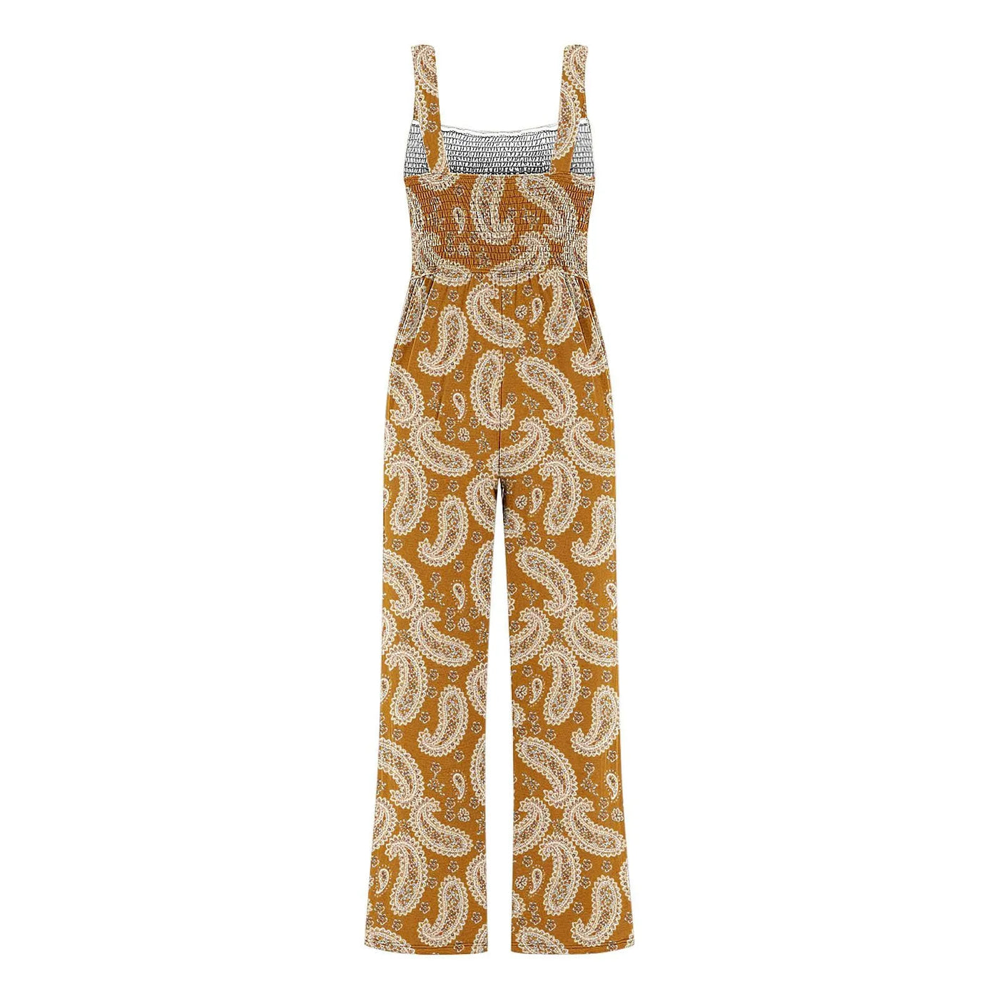 Summer Sexy Sling Jumpsuits Women'S Fashion Printed Loose Pencil Pants Casual Streetwear Elegant Party Female Spaghetti Rompers