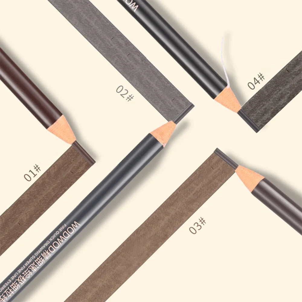 Waterproof Eye Brow Pencil Precise Brow Definer Black Grey Brown Gray Eyebrow Eyeliner Pen Long Lasting Eyes Makeup Cosmetics