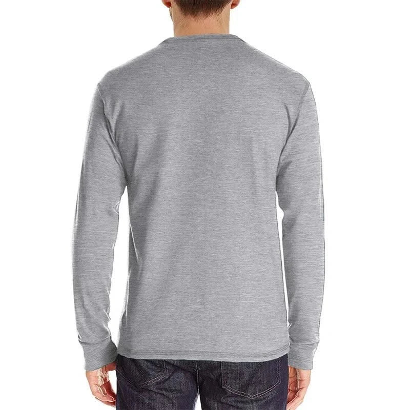 Men's Fashion Casual O Neck Long Sleeve Tops |T-Shirts| Gym | Soccer | Tees | Streetwear | Men & Teenager's Clothing