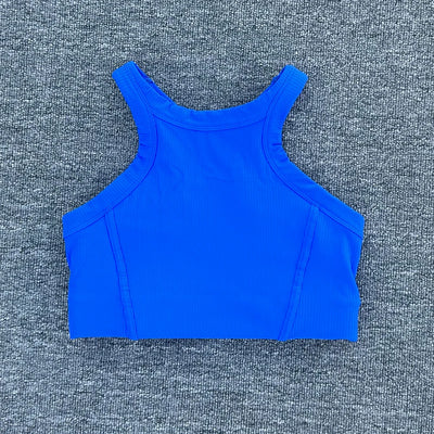 Women Breathable Sports Bra Fitness Top Women Seamless Yoga Bra High Strength Shock-Absorbing Sports Bra Gym Workout Top