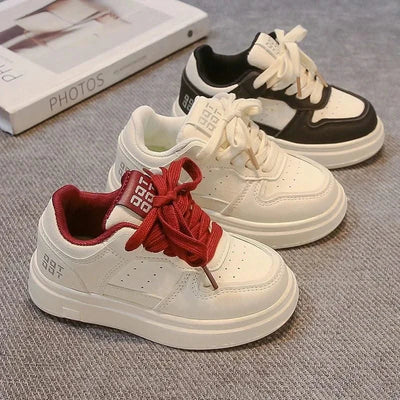 Kids Sports Shoes Non-slip Soft Sole Boys Girls Casual Shoes White Trendy 2025 New Fashion Children Sneakers Breathable Comfort