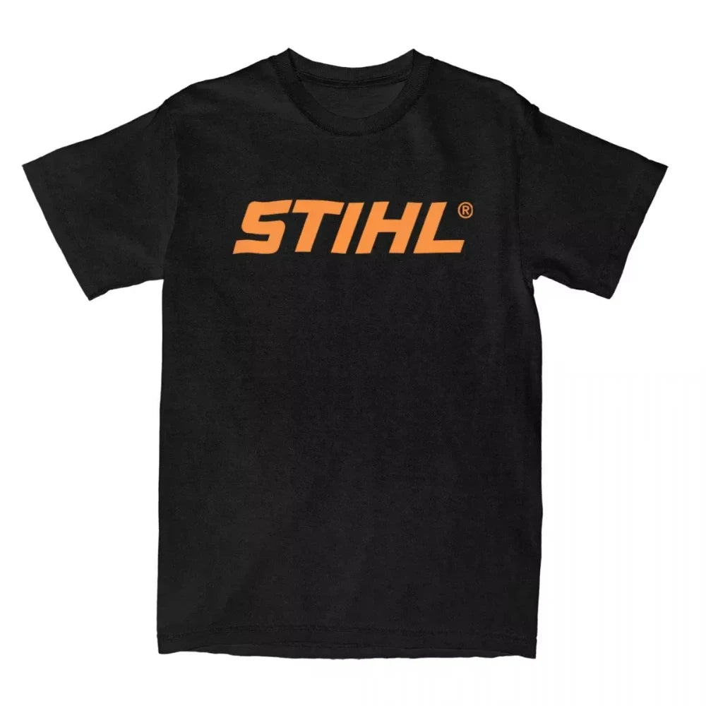 2025 Men Electric Tool Men T-Shirts Stihls Logo Cotton Tees Summer Funny Short-Sleeve Women T Shirt O Neck Leisure Casual Tshirt