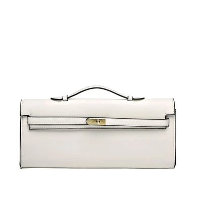 Elegant Classic Leather Handbag For Ladies - With Inner Compartments High Quality By Famous Designer Brand