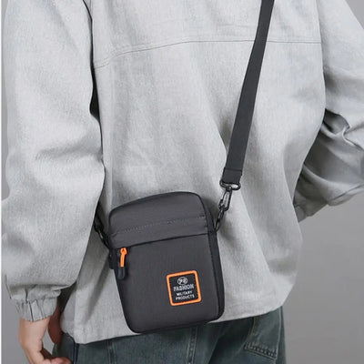 Men's Business Shoulder Bag Casual Man's Messenger Bag Durable Male Handbag Waterproof Oxford Cloth Bag Mini Mobile Phone Bags