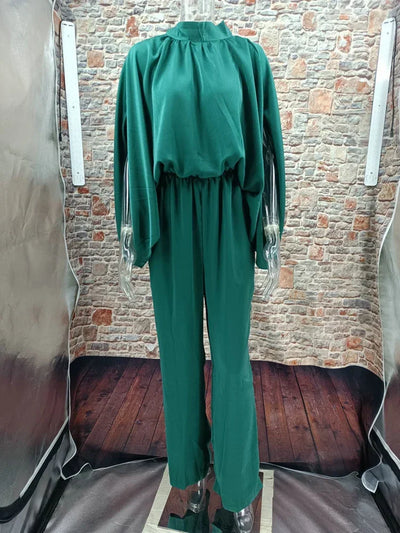 Jumpsuits for women 2022 elegant Autumn Elegant Casual Long Sleeve Solid Color Waist Loose Wide Legs Pants Jumpsuit