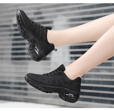 Woman Sneakers Fashion Casual Shoes Summer Air Cushion Mesh Female Shoes Comfortable Breathable Heightening Sneakers for Women