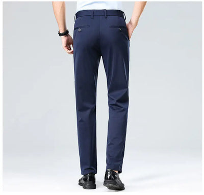 Plus Size Big and Tall Mens Trousers Business Casual Loose Straight Leg Pants Comfort Fit Office Work Commuting No Tight Classic
