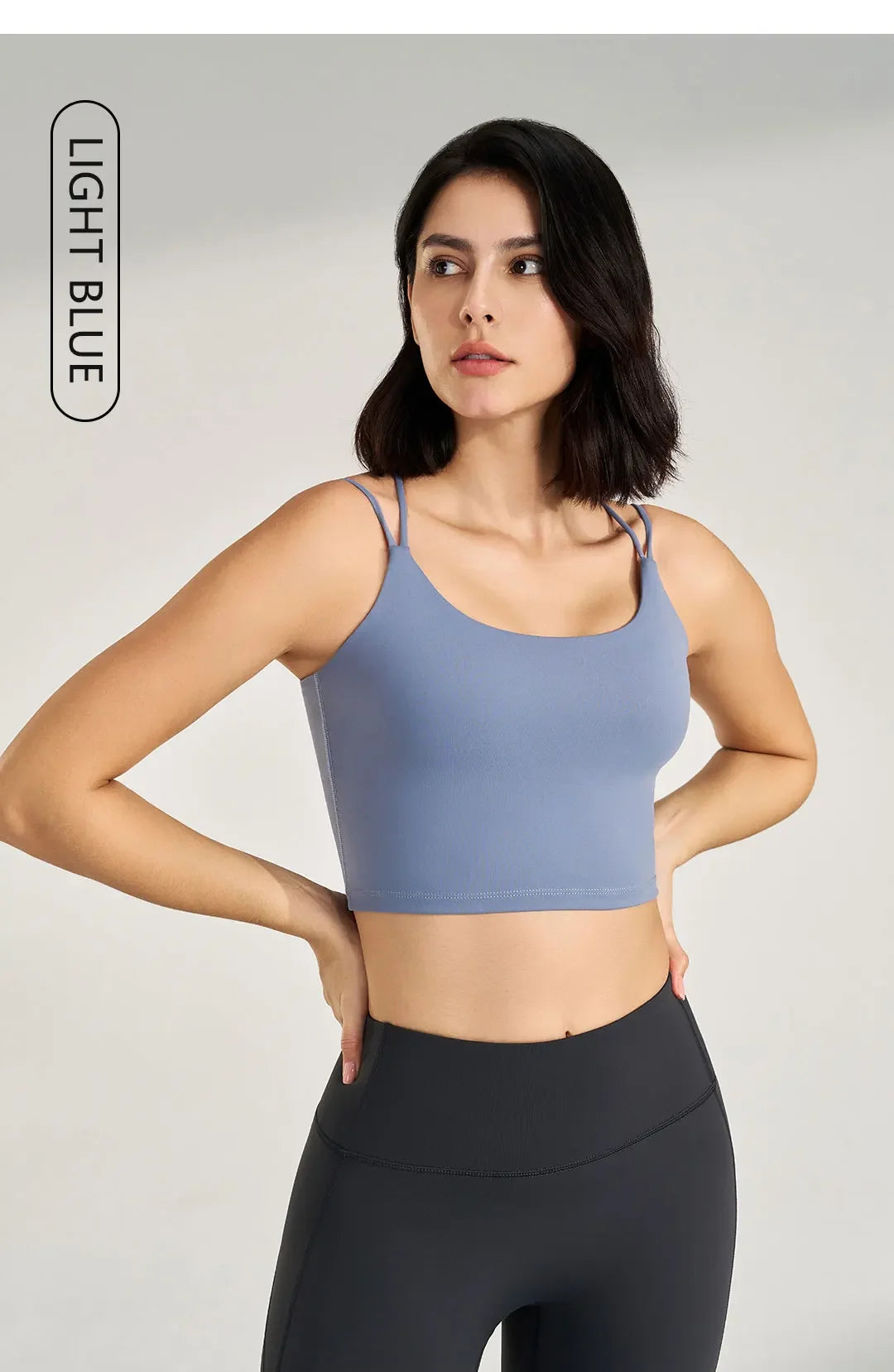 Women's sexy yoga undershirt Outdoor beautiful back training clothes Fashion sling bra Sports underwear With Coasters