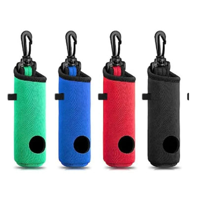 Golf Tee Holder Golf Ball Carry Bag Neoprene Golf Ball Pouch Golf Ball Holder Keychain Belt Clip Portable Golf Gifts Accessories