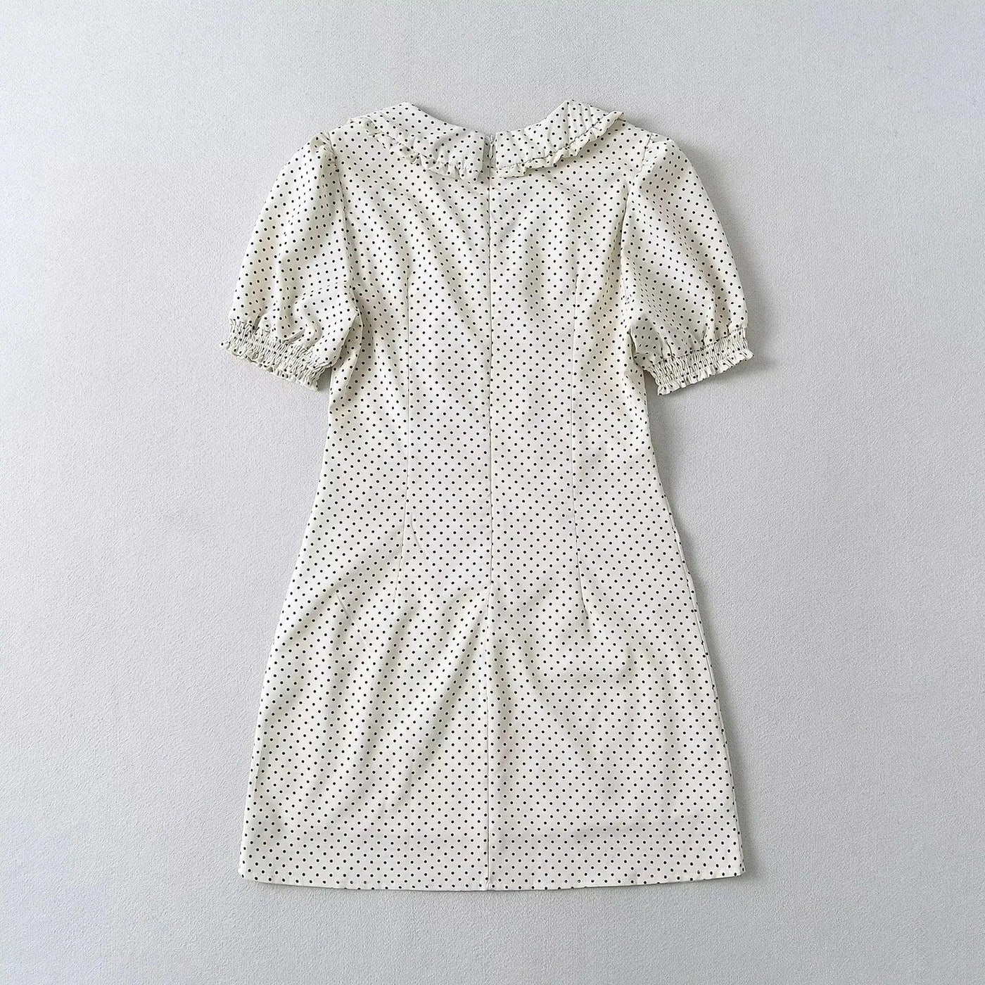 Luxury Dresses Women 2025 Summer Short Dress Sexy Frenchy Mini Dress Short Puff Sleeve Mini Dress With Bow Detail Dots Print