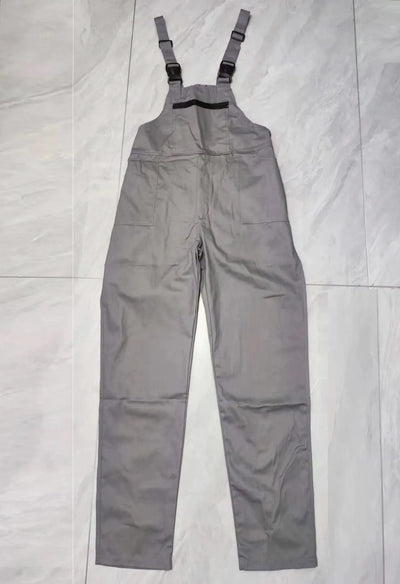 Bib Overalls Men Work Clothing Plus Size Protective Coveralls Strap Jumpsuits Multi Pockets Uniform Sleeveless Worker Pants 5xl