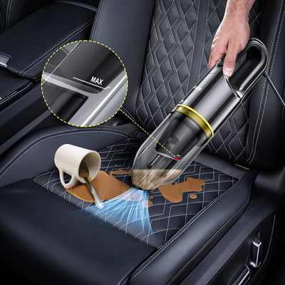 Portable Car Vacuum Cleaner with 8KPa Powerful Suction 16.4FT Cord 12V DC Power for Car RV Boat Trunk Interior Car Accessories