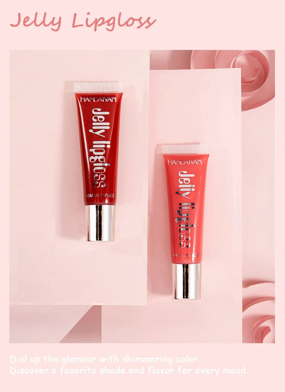 Candy Shades Moisturizing Lip Gloss Lip Oil Makeup Shinny Nutritious Liquid Lip Glosses Cherry Jelly Oil Clear Lipgloss