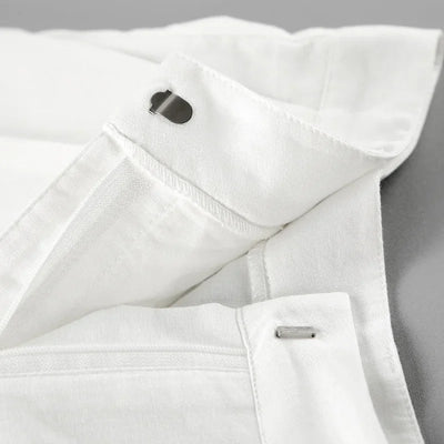 New Cotton Linen Vest Short Sets Casual Sleeveless Undershirt Shorts Sets for Women 2 Pieces Outfit Office Lady White Pant Sets