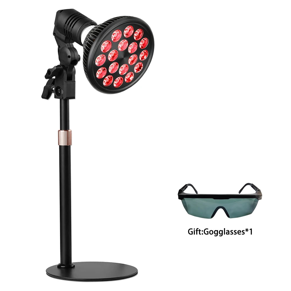 Red Light Therapy Lamp 54W 660nm&850nm Infrared Light Therapy Device for Face,Muscle Joint Pain Relief Skin Health Tools E26/E27