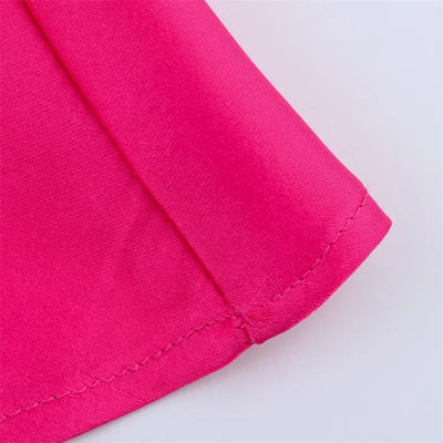 Women's Dress New Summer 2025 Rose Red Silk Satin Textured Sleeveless Midi Dress Asymmetrical Design Elegant temperament