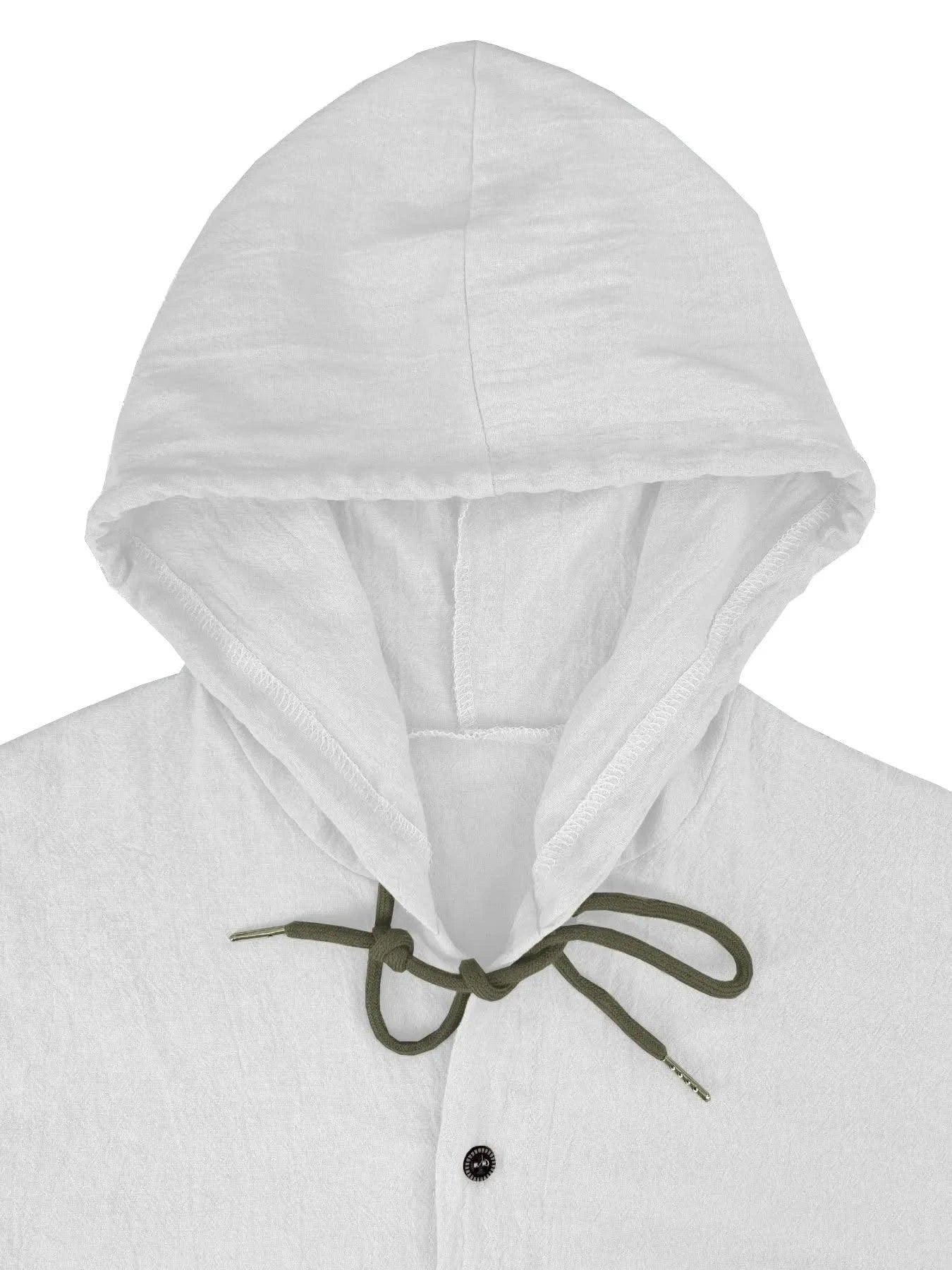Men's Linen Shirt Solid Streetwear