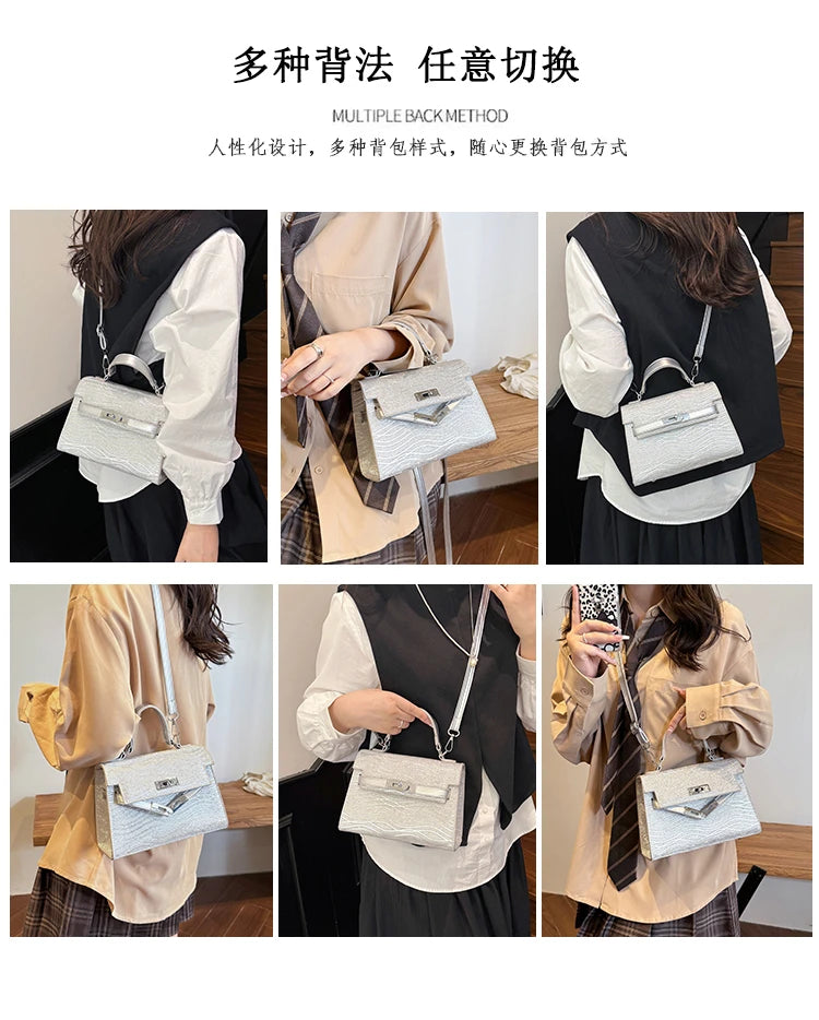 Popular Classic Leather Ladies Shoulder Bag Handbags For Women Designer Inspired Elegant Top Handle Purse Fashion Tote