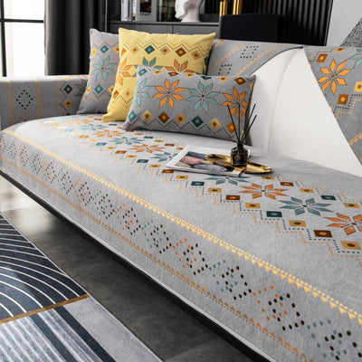 Sofa mats are universal all year round, simple and modern, pet friendly, non slip and scratch resistant, and home decoration pro