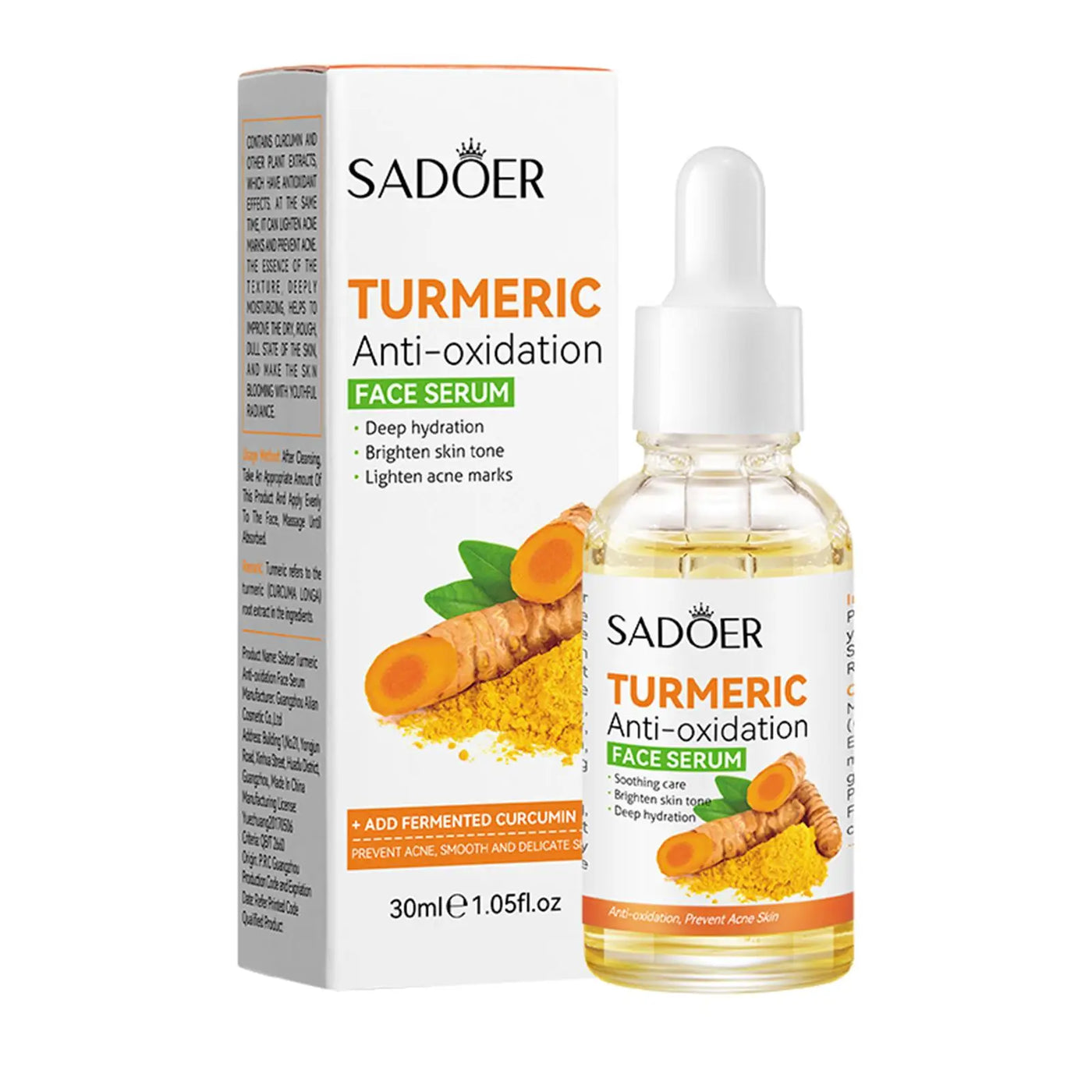 Turmeric Essential Face Serum Deep Hydration Moisturizer Anti-aging Improve Skin Elasticity For Skin Care Face Lotion