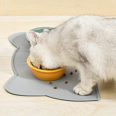 Pet Silicone food Mat Portable heat insulation Waterproof Non-Slip Feeding Mat Slow feeder Bowl Pad Cushion Cat Dog Pet supplies