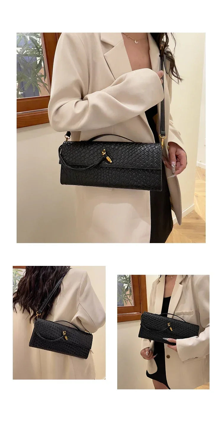 Designer Inspired Women's Elegant Handbag - Luxury Brand Leather Crossbody Tote With Shoulder Strap Option