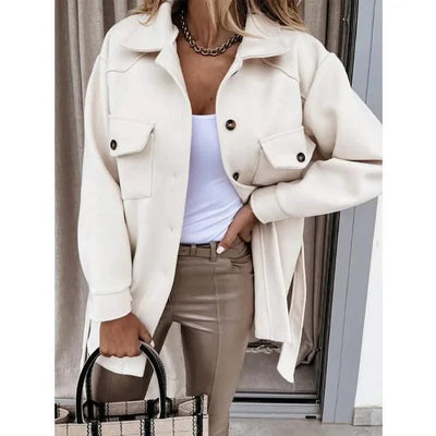 Women Fashion Jacket Thickened Windproof Thermal Coats Versatile Daily Wear