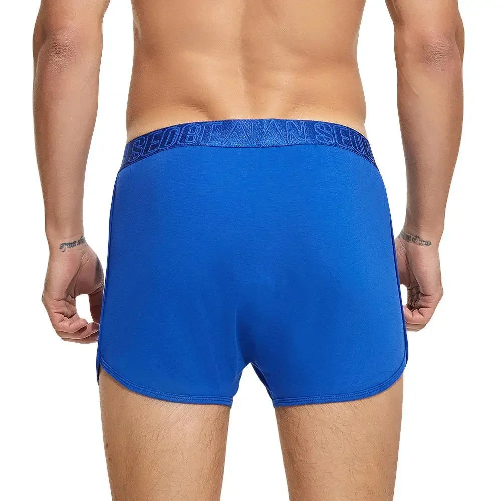 2024 Men's Cotton Jersey Boxer Short Loungewear Underwear Loose Fit Underpants Sleepwear Shorts Boxers for Men