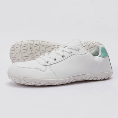 ZZFABER Leather Barefoot Shoes Soft Minimalist Sneakers for Women Men Casual Shoes Unisex Sneakers